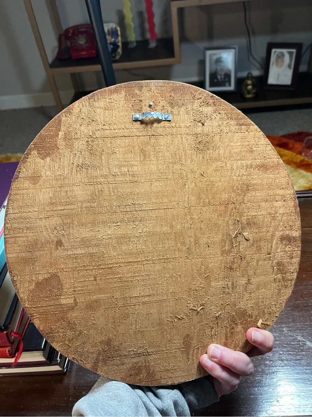 Handcrafted Brown Wood Relief Family Wall Art